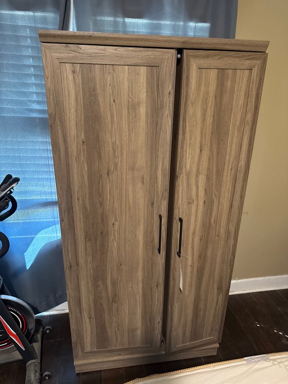Wood Cabinet 36"L x 17"W x 71"H