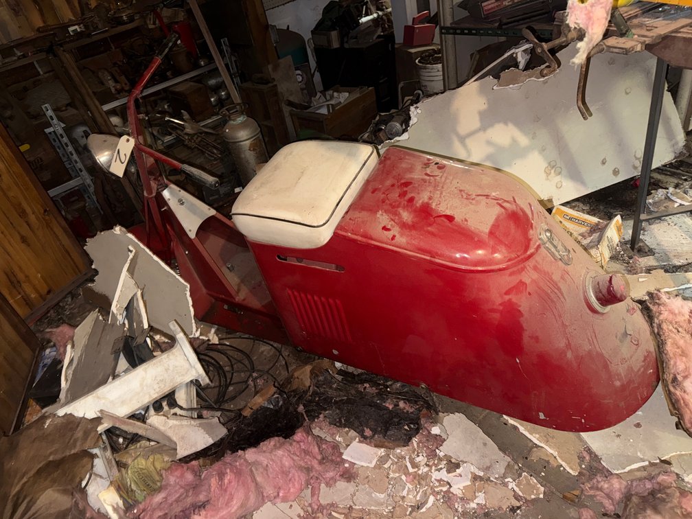 1954? Allstate Scooter w/Trunk on Back