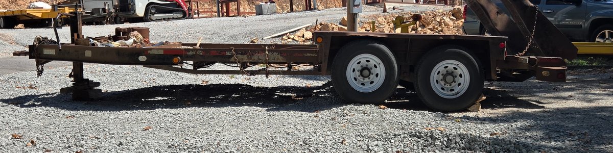 Belshe Heavy Duty Bumper Pull 2-Axle Trailer 18ft - needs floor repaired