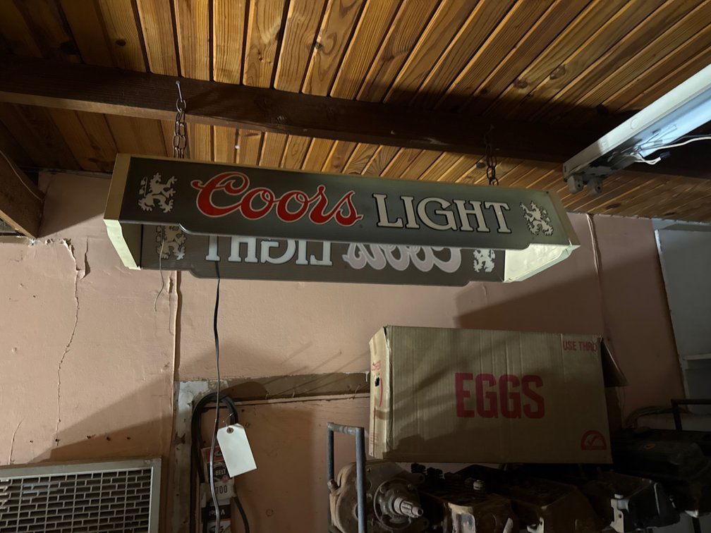 Coors Plastic Bar Light 38"