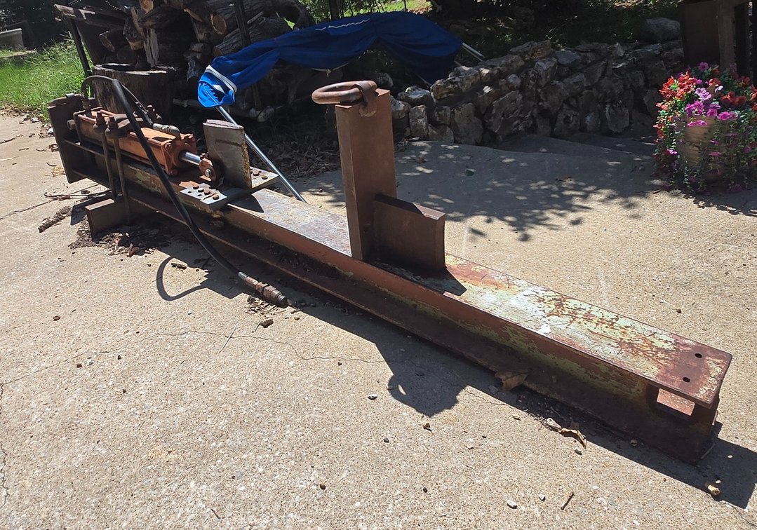 Log Splitter Powered by Skid Loader
