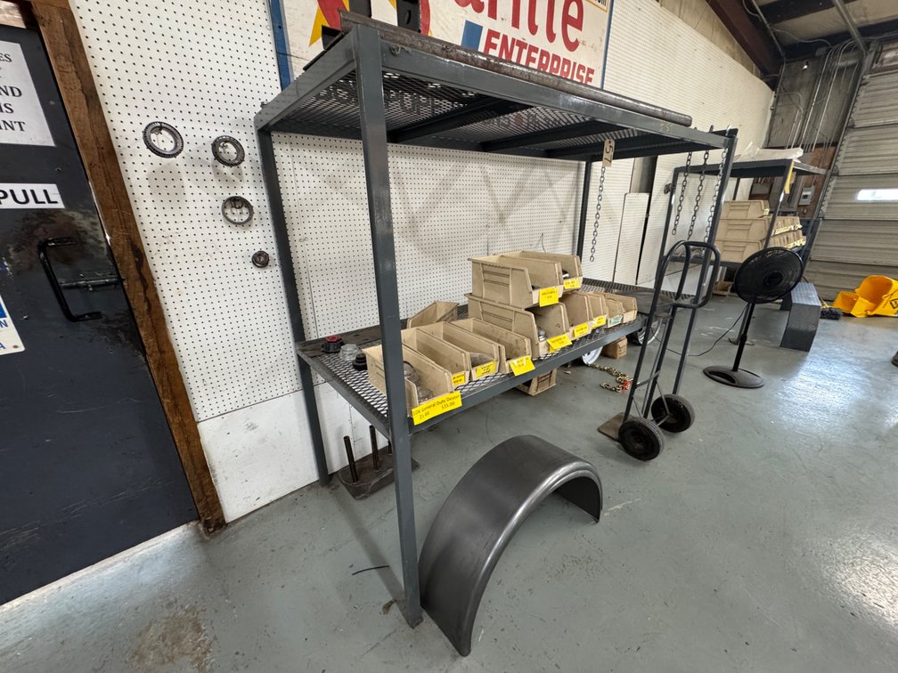 2-Shelf Metal Rack w/Expanded Metal Floors - 8ft L x 36"W x 72"H