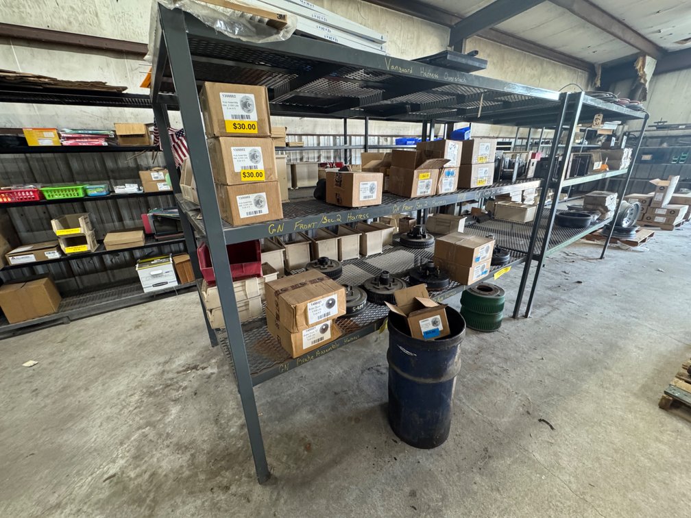 3-Section Metal Shelf w/Expanded Metal Floors - 8ft L x 50"W x 72"H