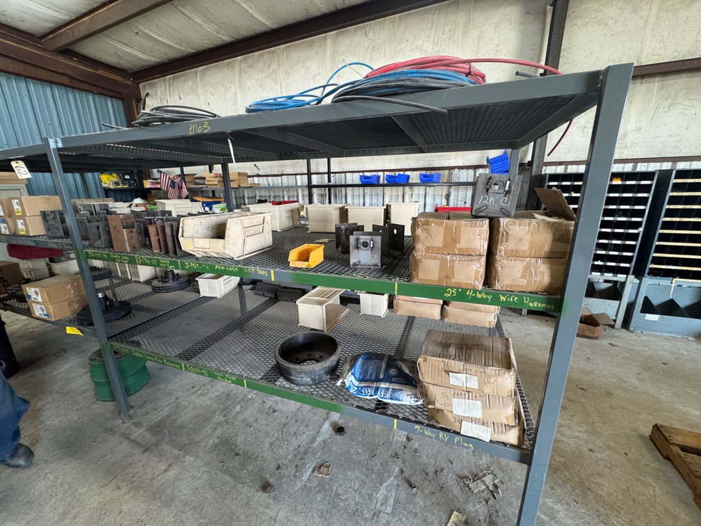 3-Section Metal Shelf w/Expanded Metal Floors - 8ft L x 50"W x 72"H
