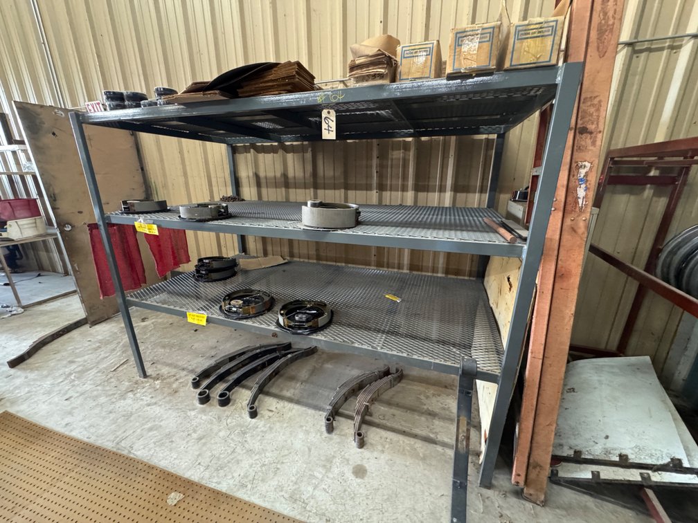 3-Section Metal Shelf w/Expanded Metal Floors - 8ft L x 48"W x 72"H