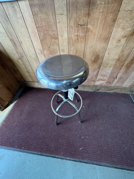 Stainless Steel Counter Stool - Swivels - Adj Height