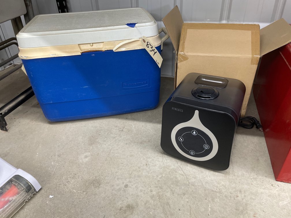 Homemedics Cool Mist Ultrasonic Humidifier & Rubbermaid
