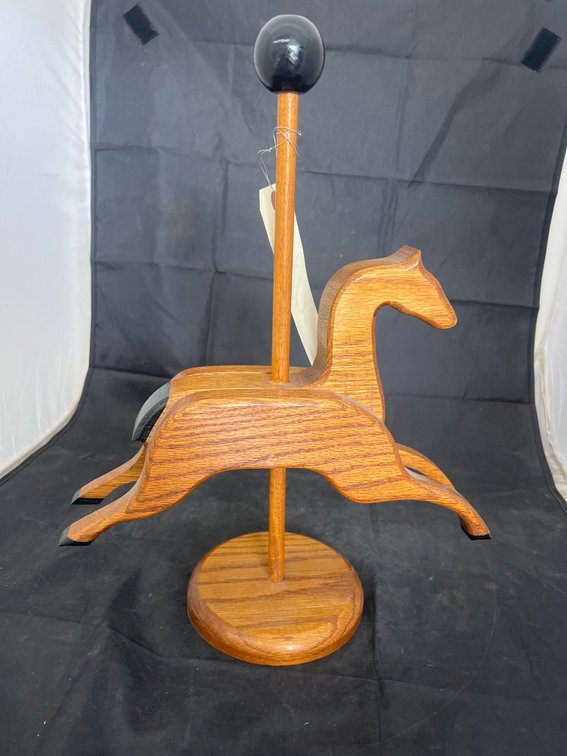 Wooden Carousel House Figure