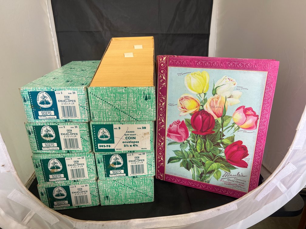9 Pcs - Coin Envelopes 2x4 & Keepsake Box
