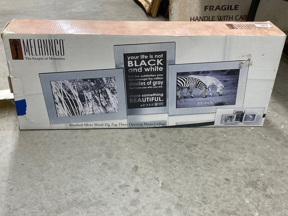 Melannco Silver Toned 3-Opening Photo Collage