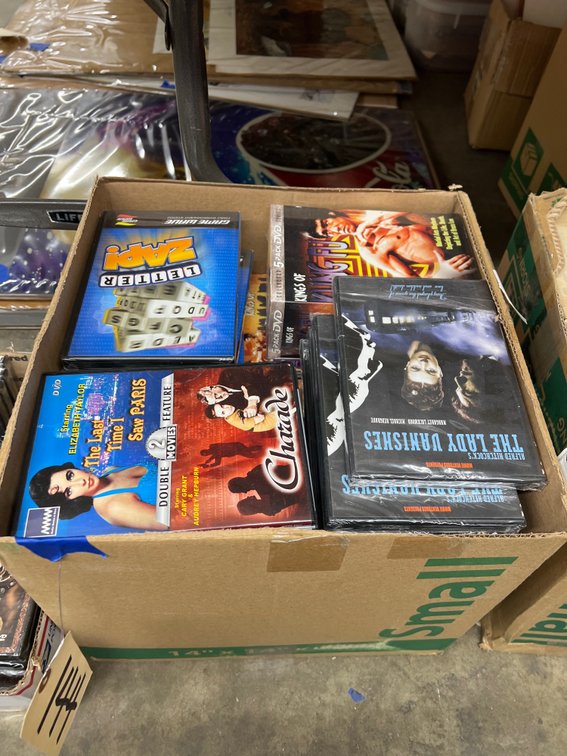 Box of Assorted Sealed DVD's & Games