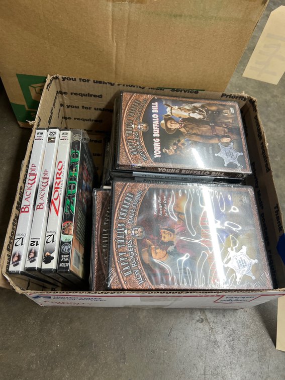 Box of Assorted Sealed DVD's