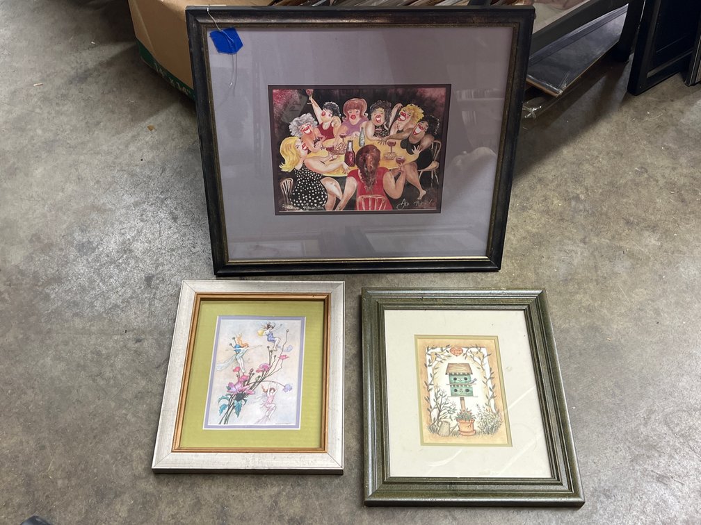 3 Pcs - Signed & Numbered Prints 18"x17" & smaller