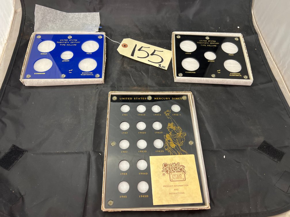 3 Pcs - Acrylic Coin Displays