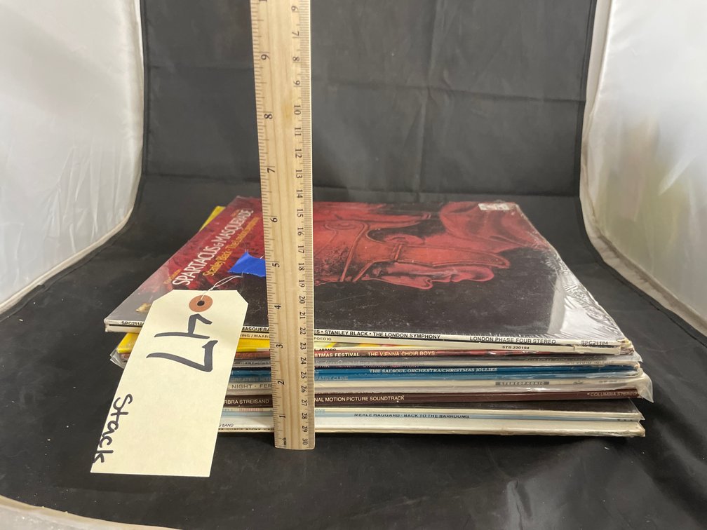 Stack of Assorted Vinyl Records - approx 23