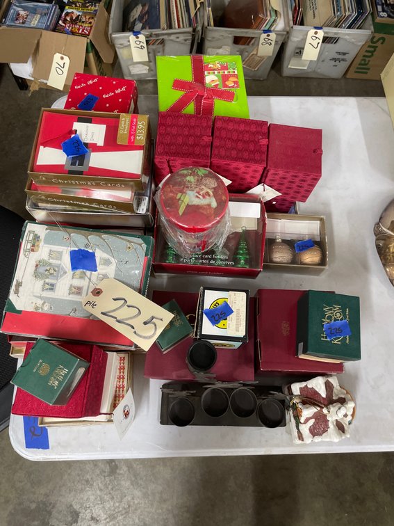 Assorted Christmas Cards & Decor