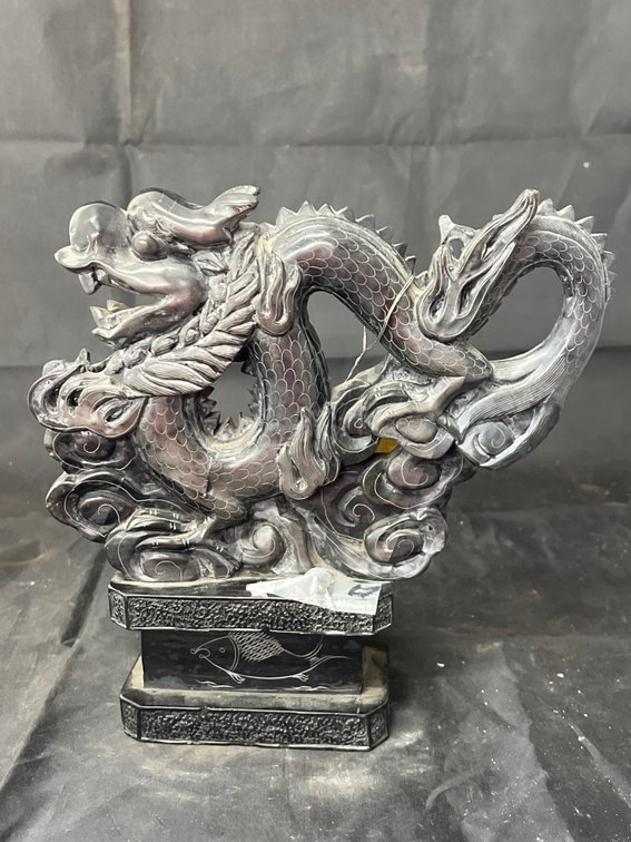 Carved Stone Dragon - As Is