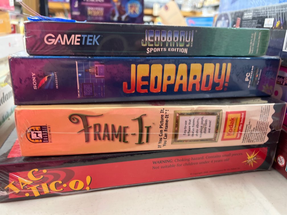 3 Board Games - Jeopardy - Tic Tac Toe - Frame It Computer