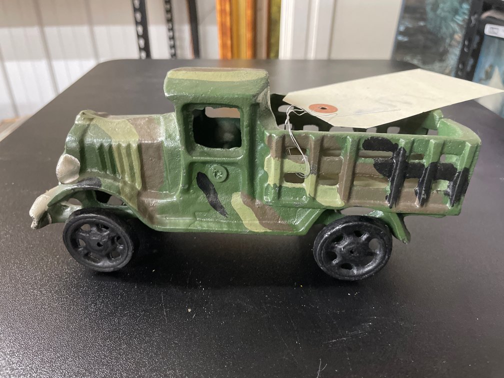 Cast Iron Military Truck Toy