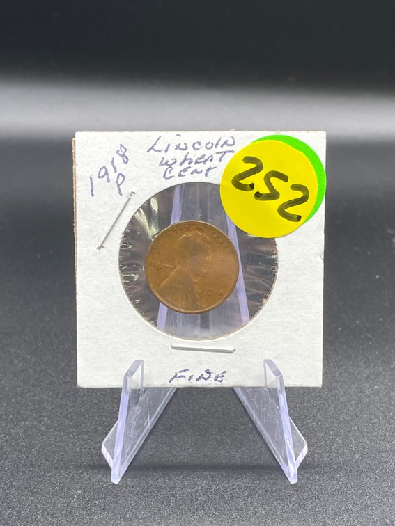 1918-P Lincoln Wheat Cent - Fine