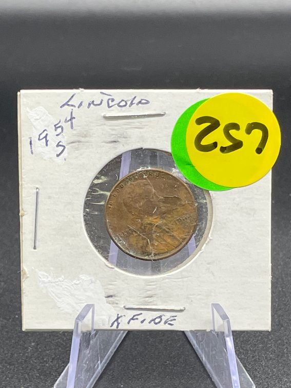 1954-S Lincoln Cent X Fine