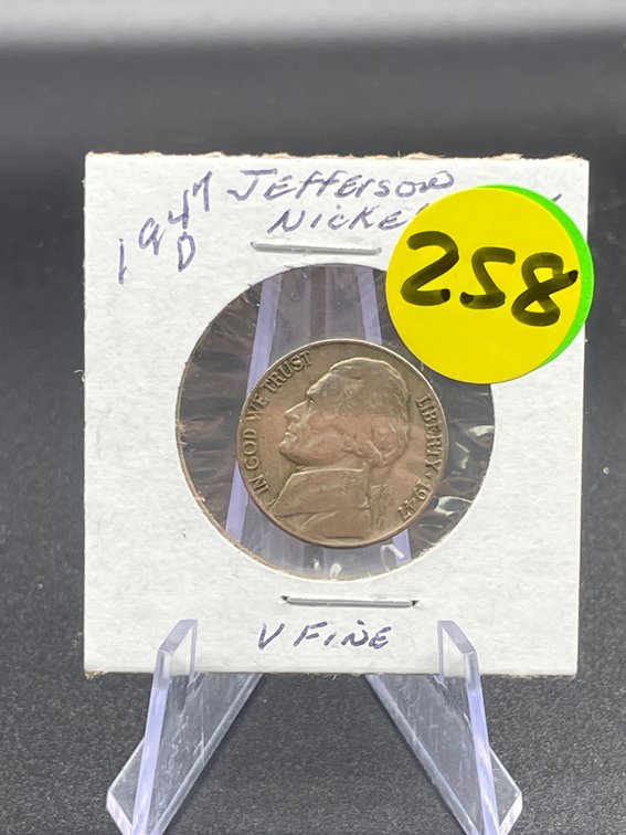 1947-D Jefferson Nickel V Fine