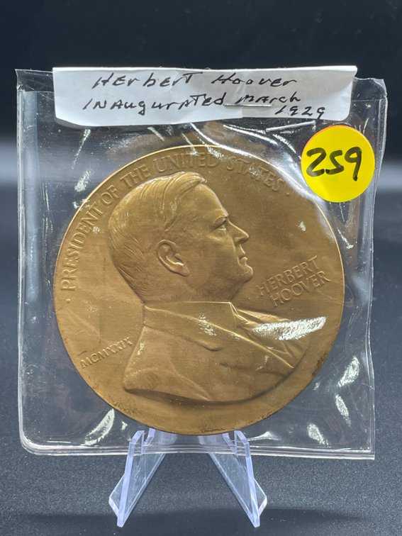 Large Coin Herbert Hoover 1929 Inauguration