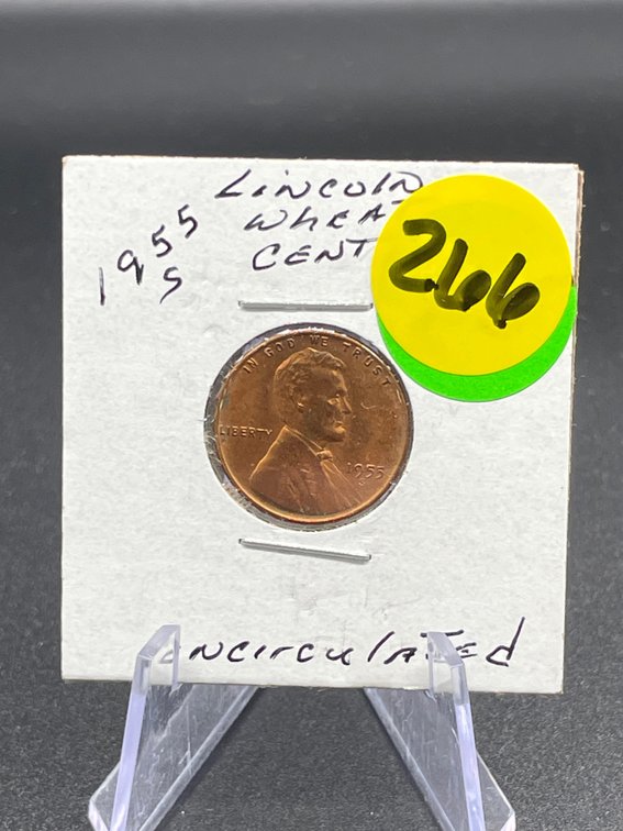 1955-S Lincoln Wheat Cent Uncirculated