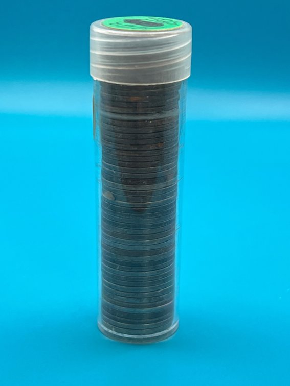 Tube of 1943 Steel Wheat Cents