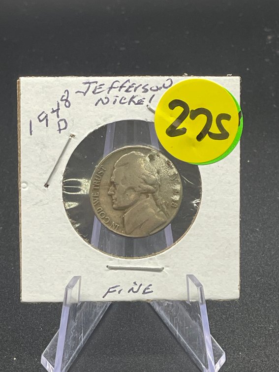 1948-D Jefferson Nickel Fine