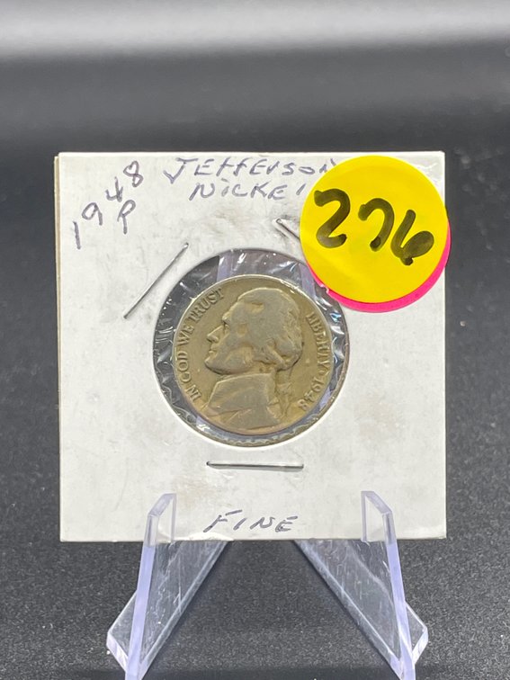1948-P Jefferson Nickel Fine