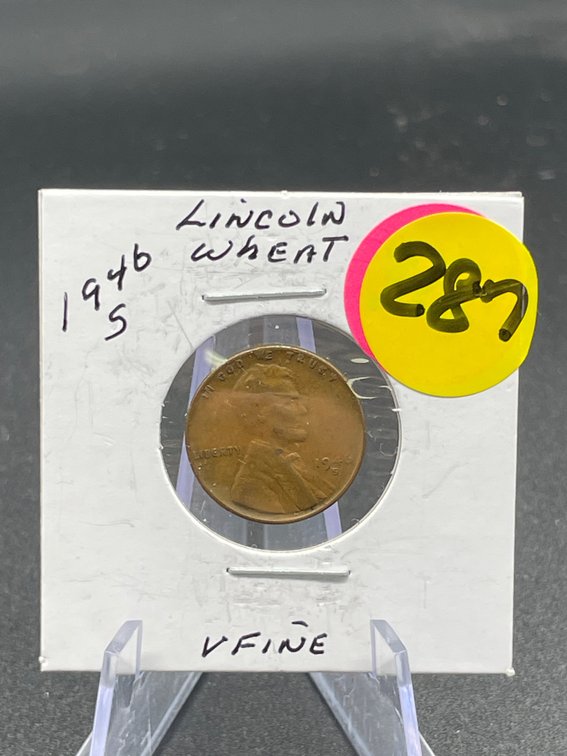 1946-S Lincoln Cent V Fine