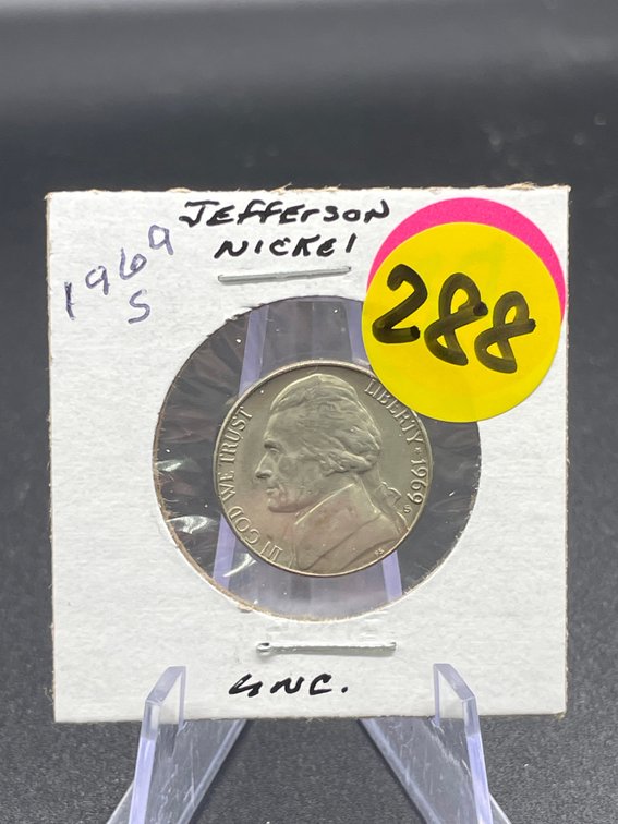 1969-S Jefferson Nickel Uncirculated