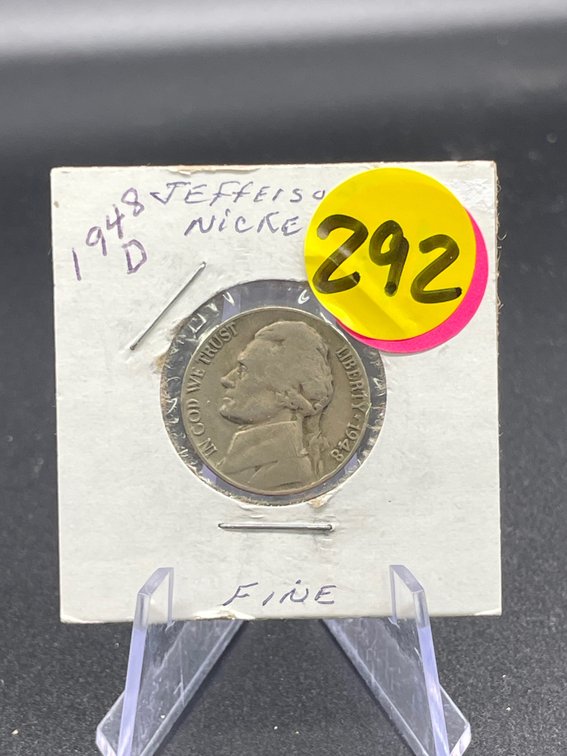 1948-D Jefferson Nickel Fine