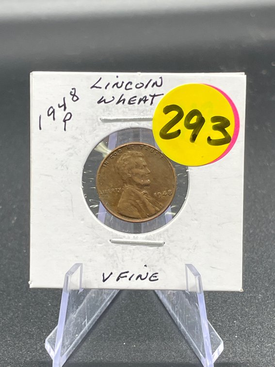1948-P Lincoln Wheat Cent V fine
