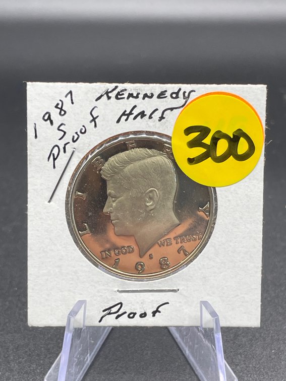1987-S Proof Kennedy Half