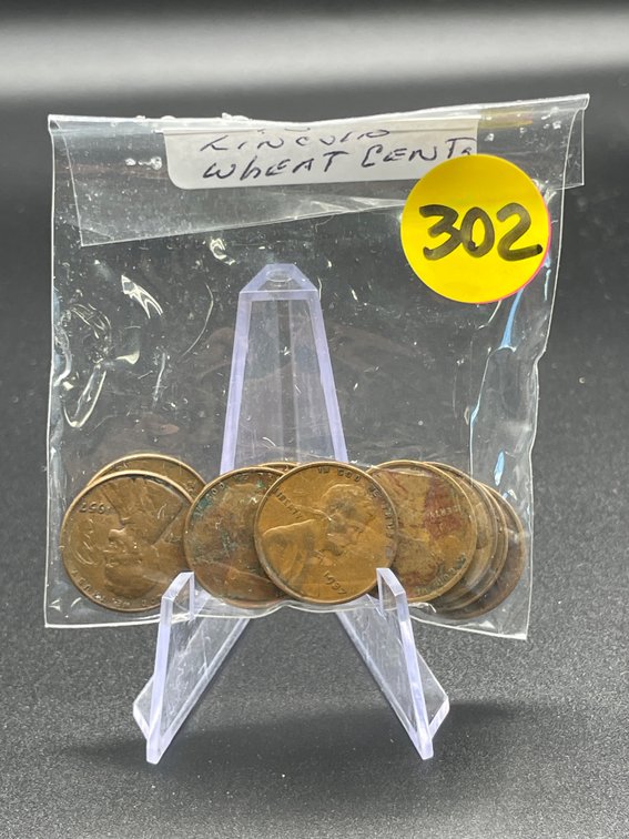 10 - Lincoln Wheat Cents