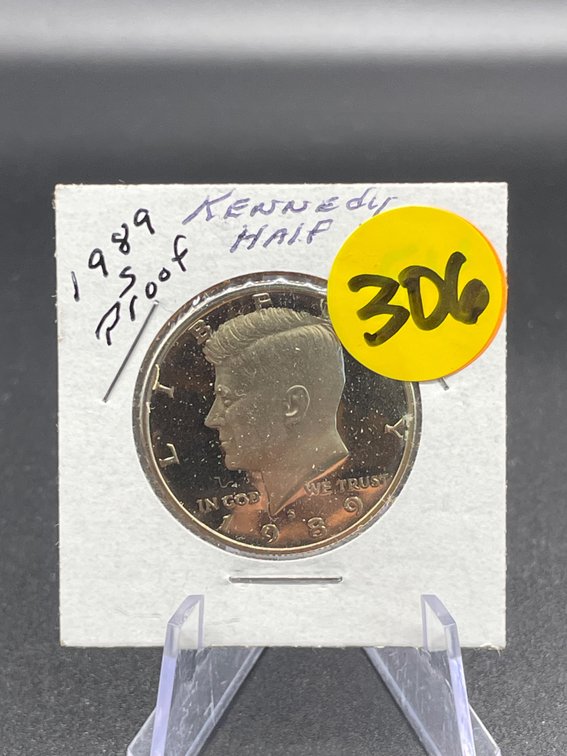 1989-S Proof Kennedy Half Dollar