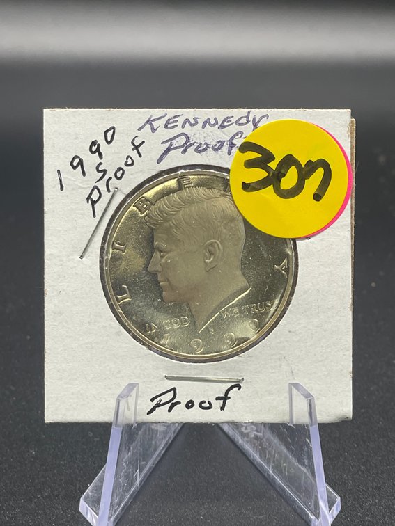 1990-S Proof Kennedy Half Dollar