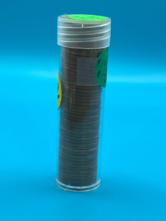 Tube of 1965 Uncirculated Lincoln Memorial Cents