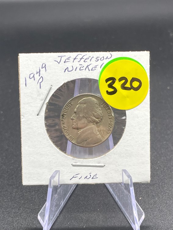 1949-P Jefferson Nickel Fine