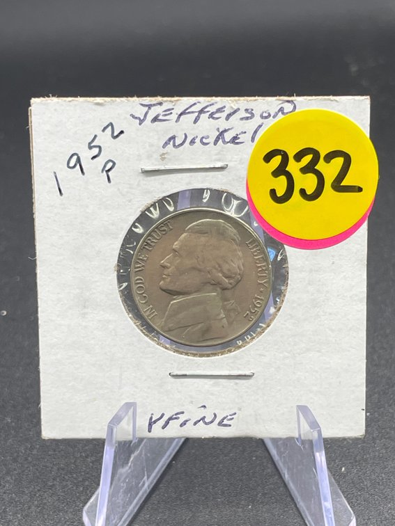 1952-P Jefferson Nickel Very Fine