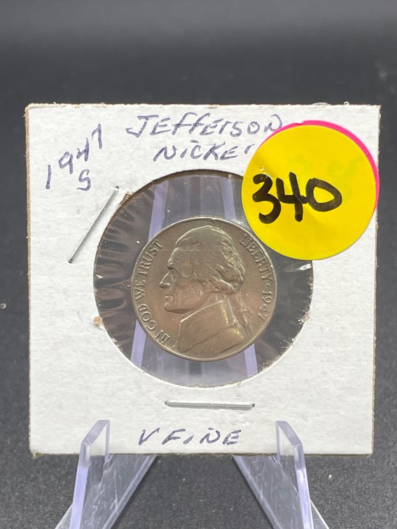 1947-S Jefferson Nickel Very Fine