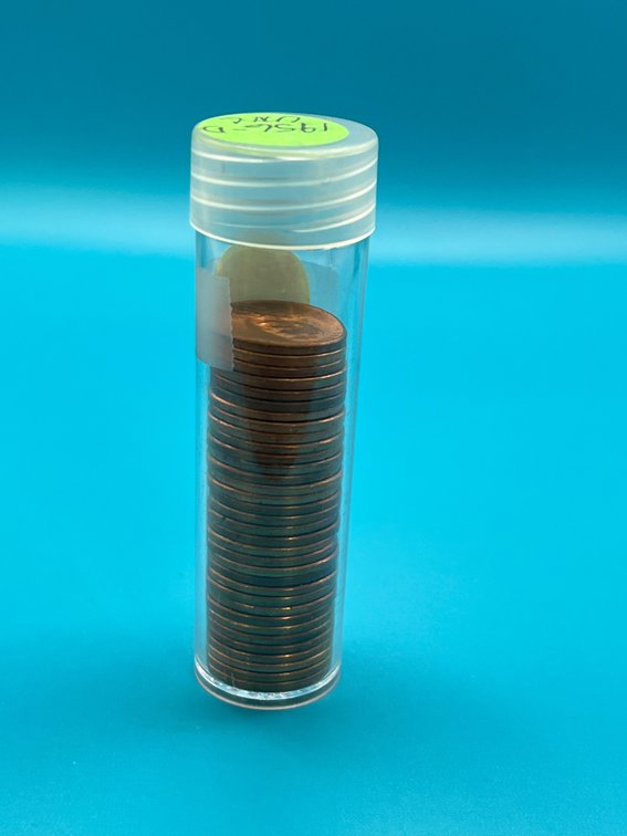 Partial Tube 1956D Uncirculated Wheat Cents
