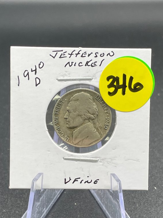 1940-D Jefferson Nickel V Fine