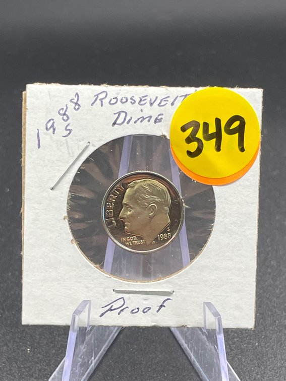 1988-S Proof Roosevelt Dime