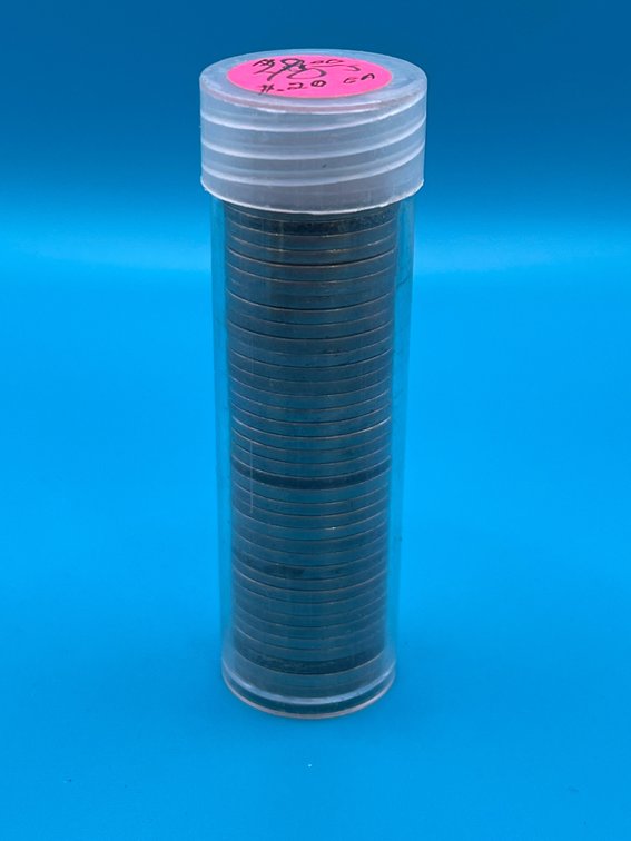 Tube of 1940's Jefferson Nickels