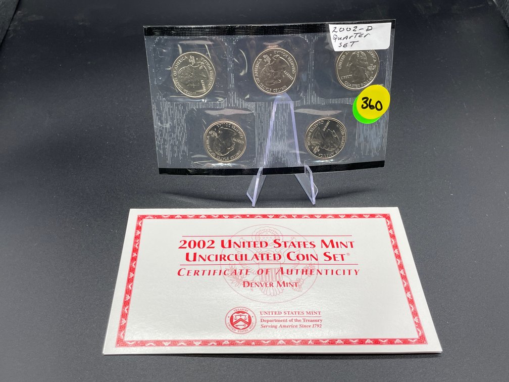 5 - Quarter 2002-D Set Uncirculated