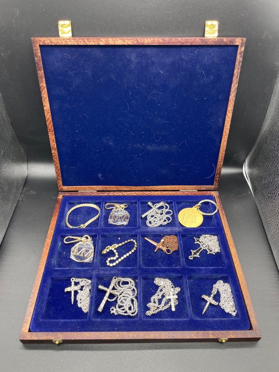 Tray of Necklaces - Keychains - Bracelets