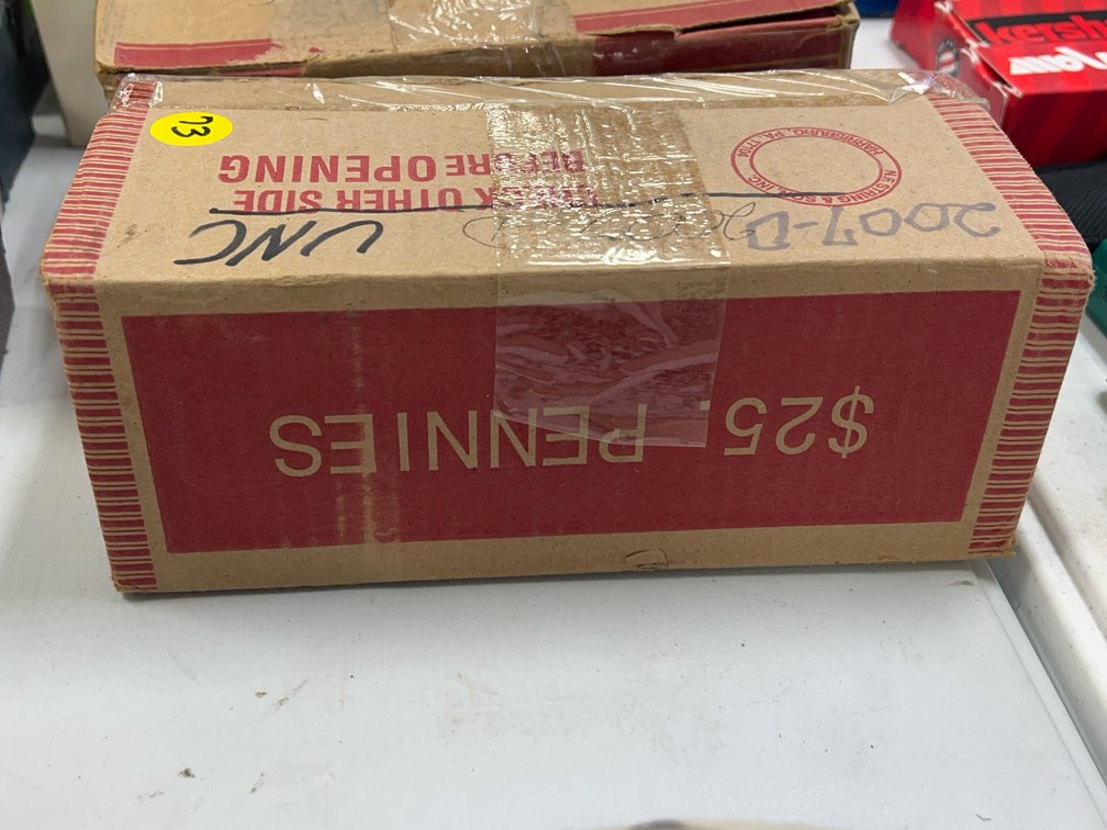 2007D Uncirculated $25 Box of Pennies
